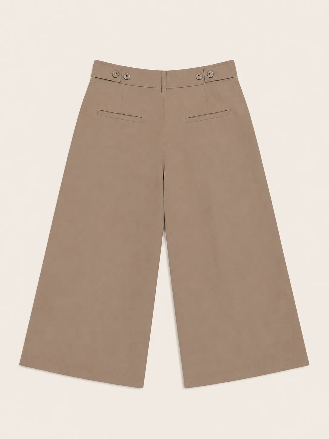 Adjustable wide-leg trousers
