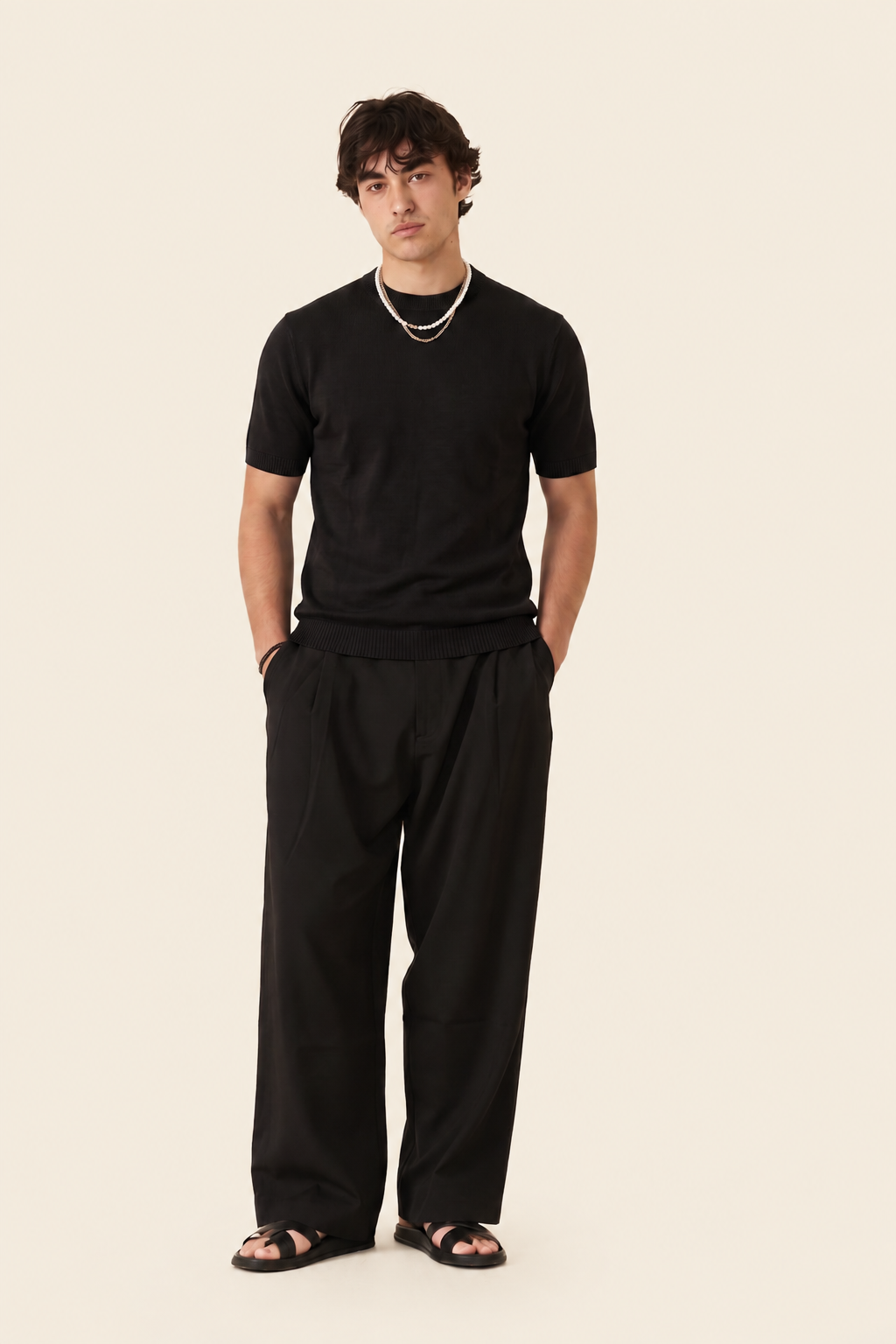 Viscose Knit Short Sleeve T-shirt