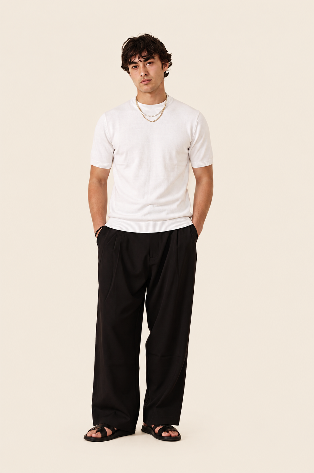Viscose Knit Short Sleeve T-shirt