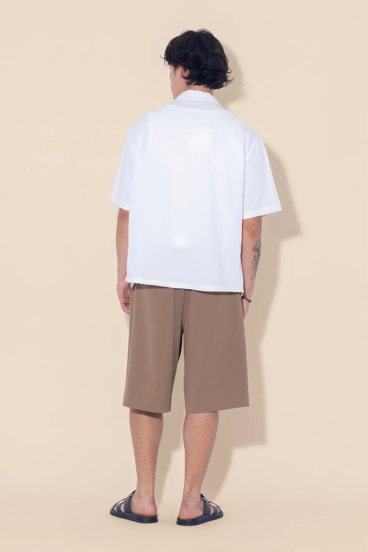 Pleated Bermuda