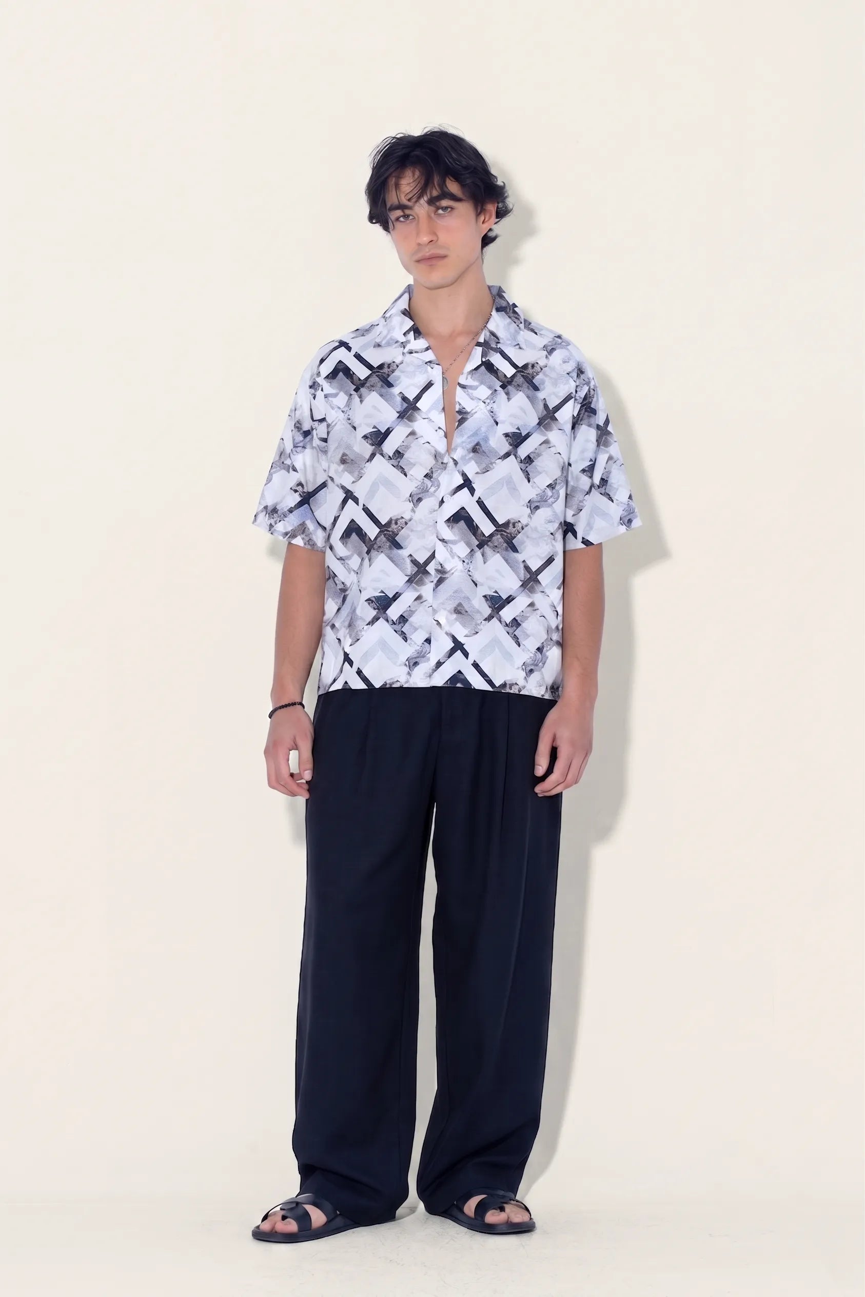 Interlock Pleated Pants