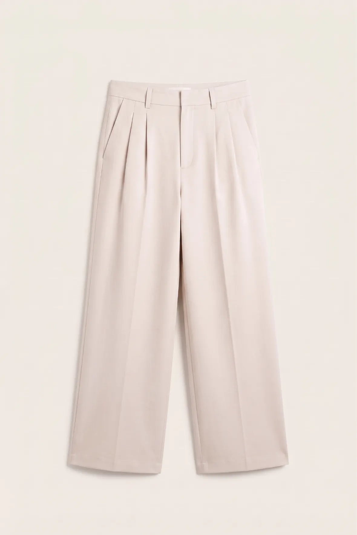 Relaxed Double Pleated Trouser