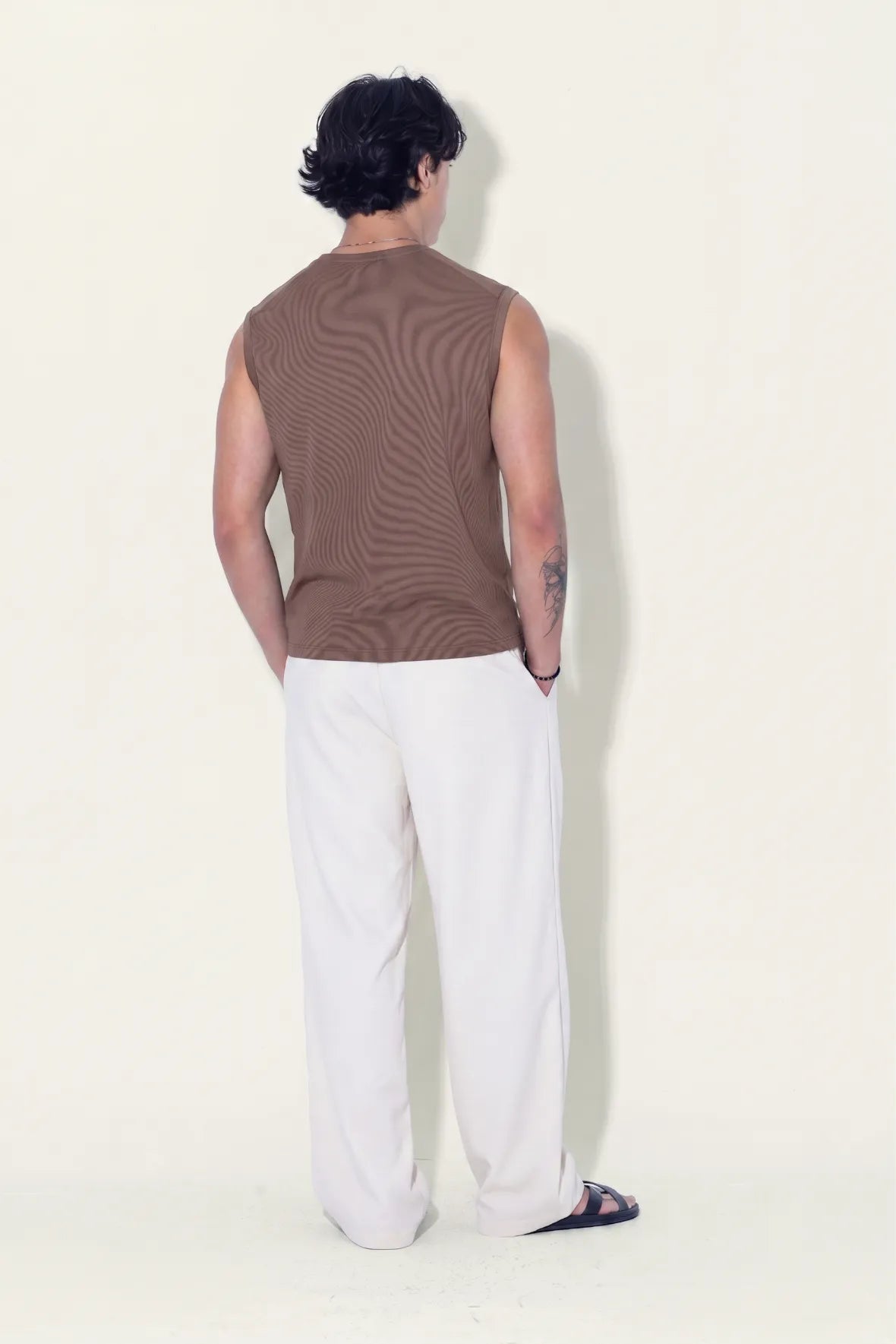 Relaxed Double Pleated Trouser
