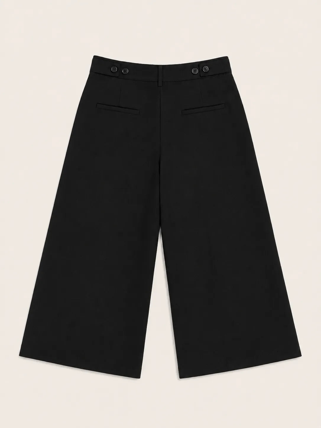 Adjustable wide-leg trousers