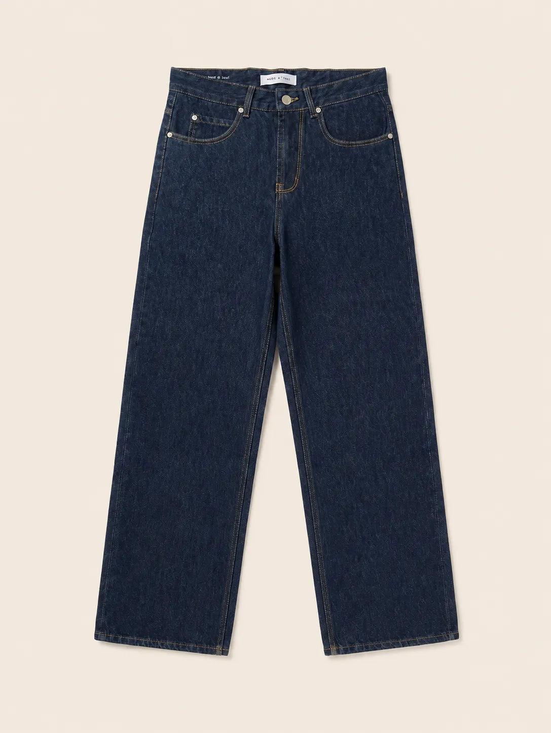 Wide-Leg Denim Jeans