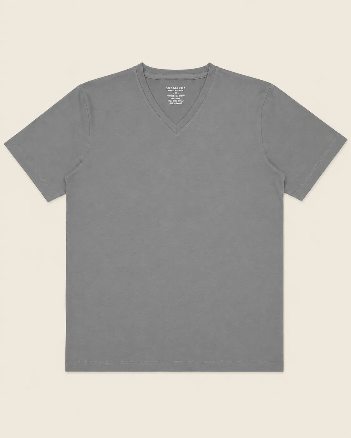 V- neck T-shirt Egyptian Cotton