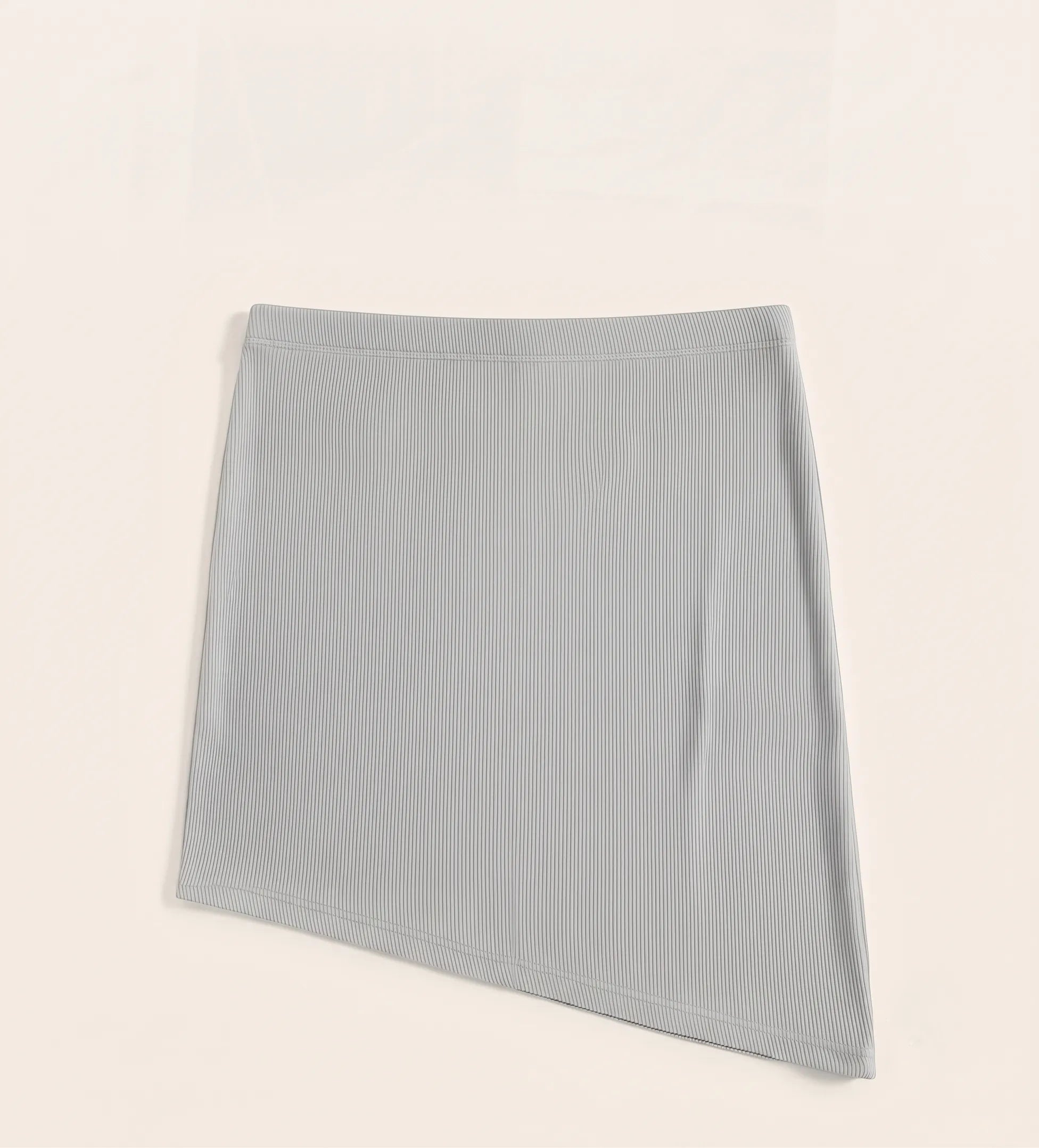 Asymmetrical Ribbed Tube Top.
