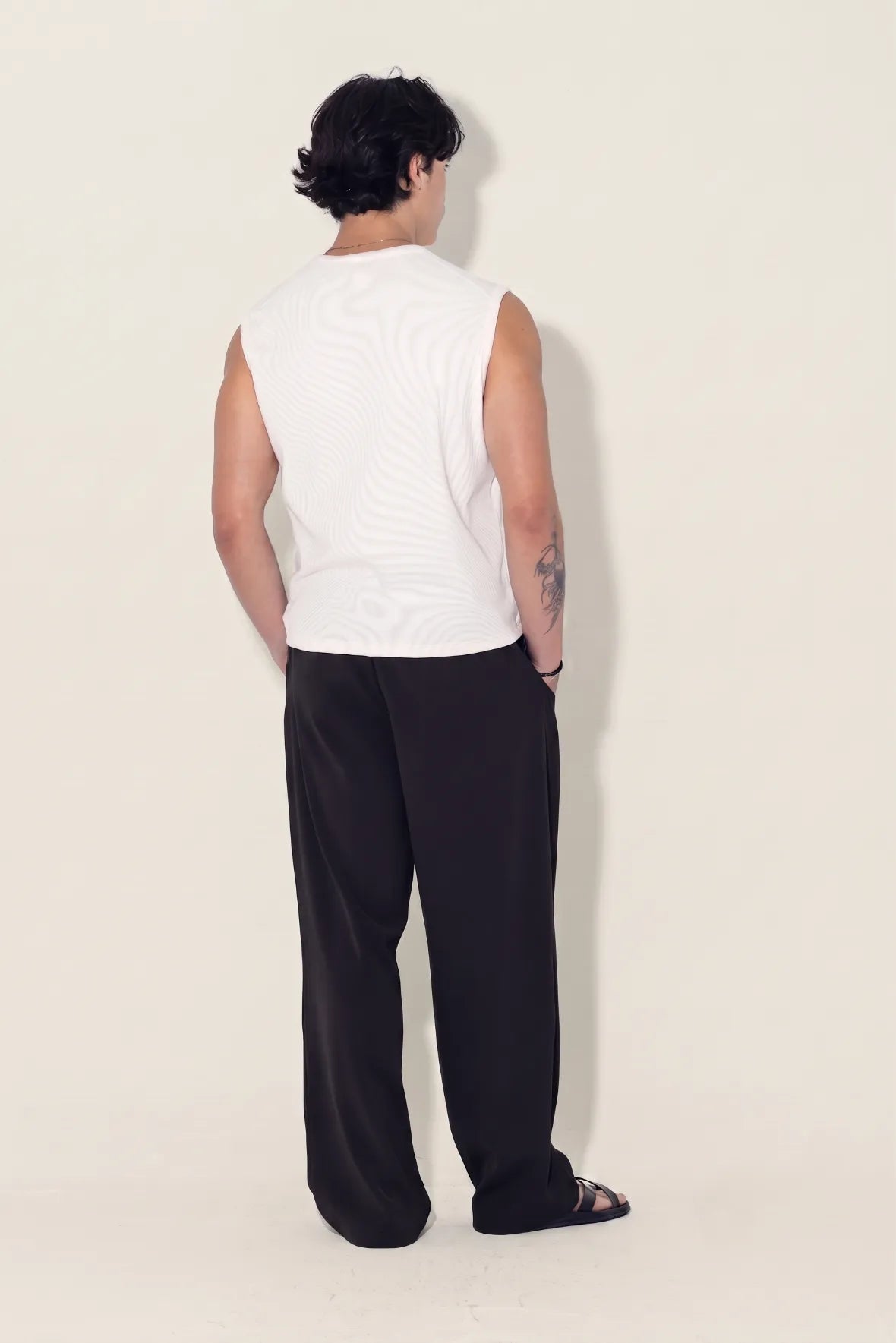 Relaxed Double Pleated Trouser