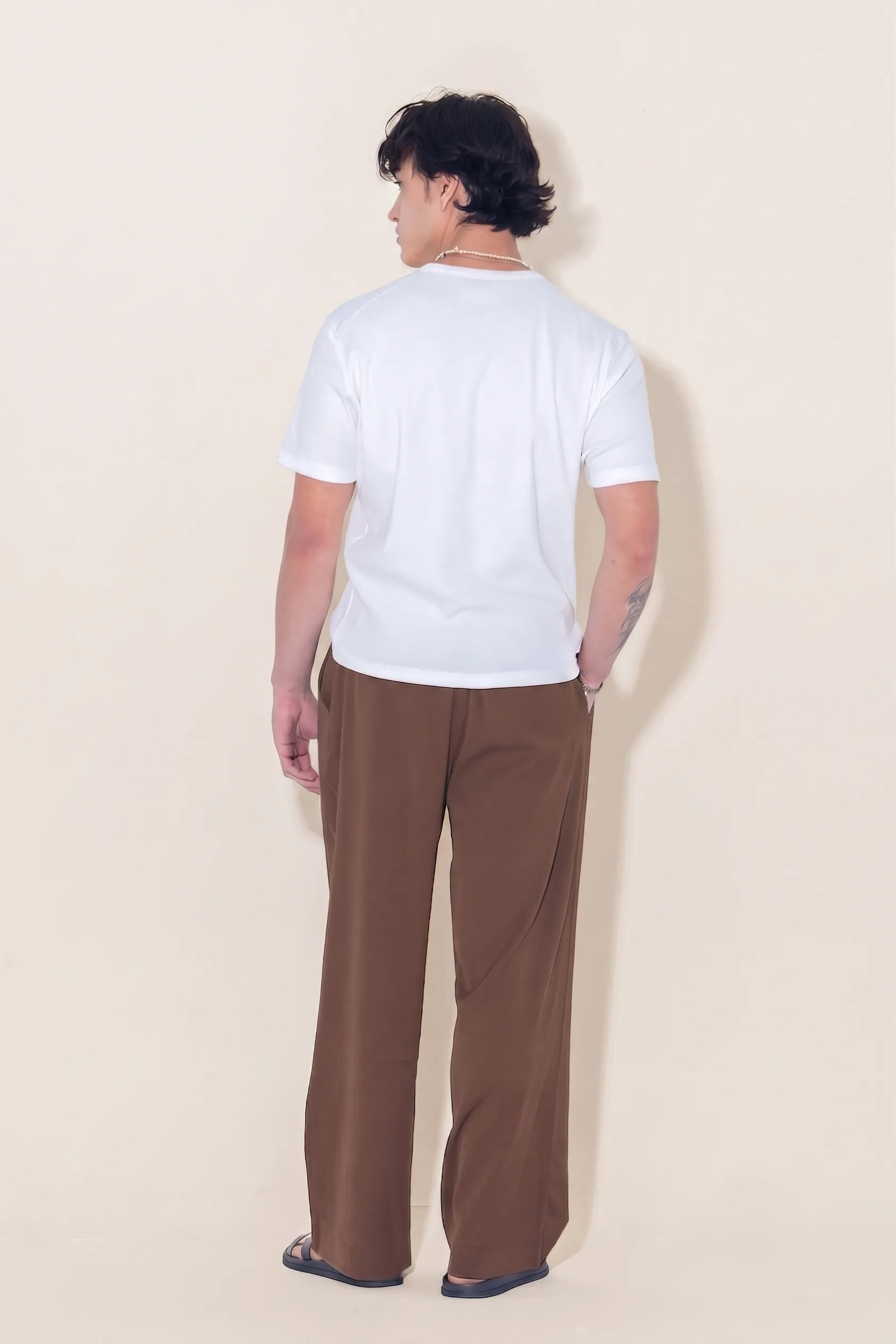 Relaxed Fit Pleated Trousers