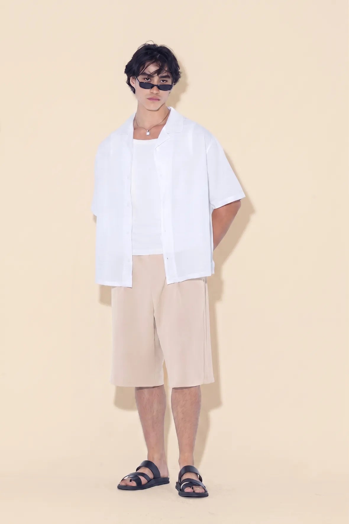 Pleated Bermuda