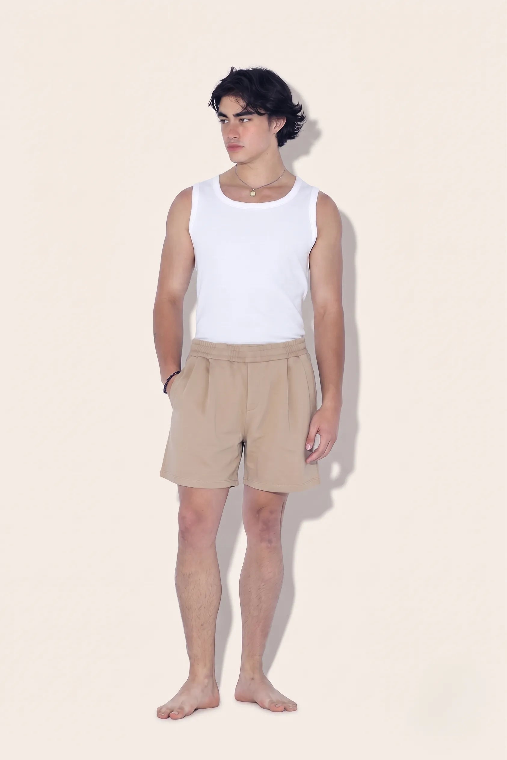 Interlock Pleated short