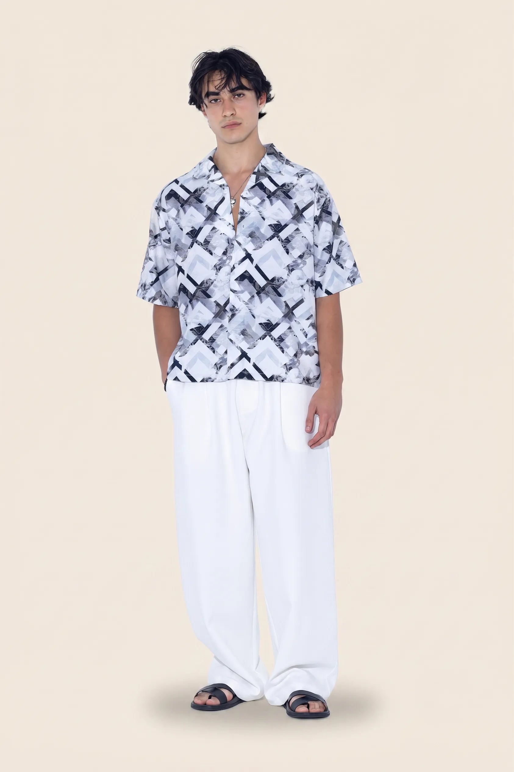 Interlock Pleated Pants