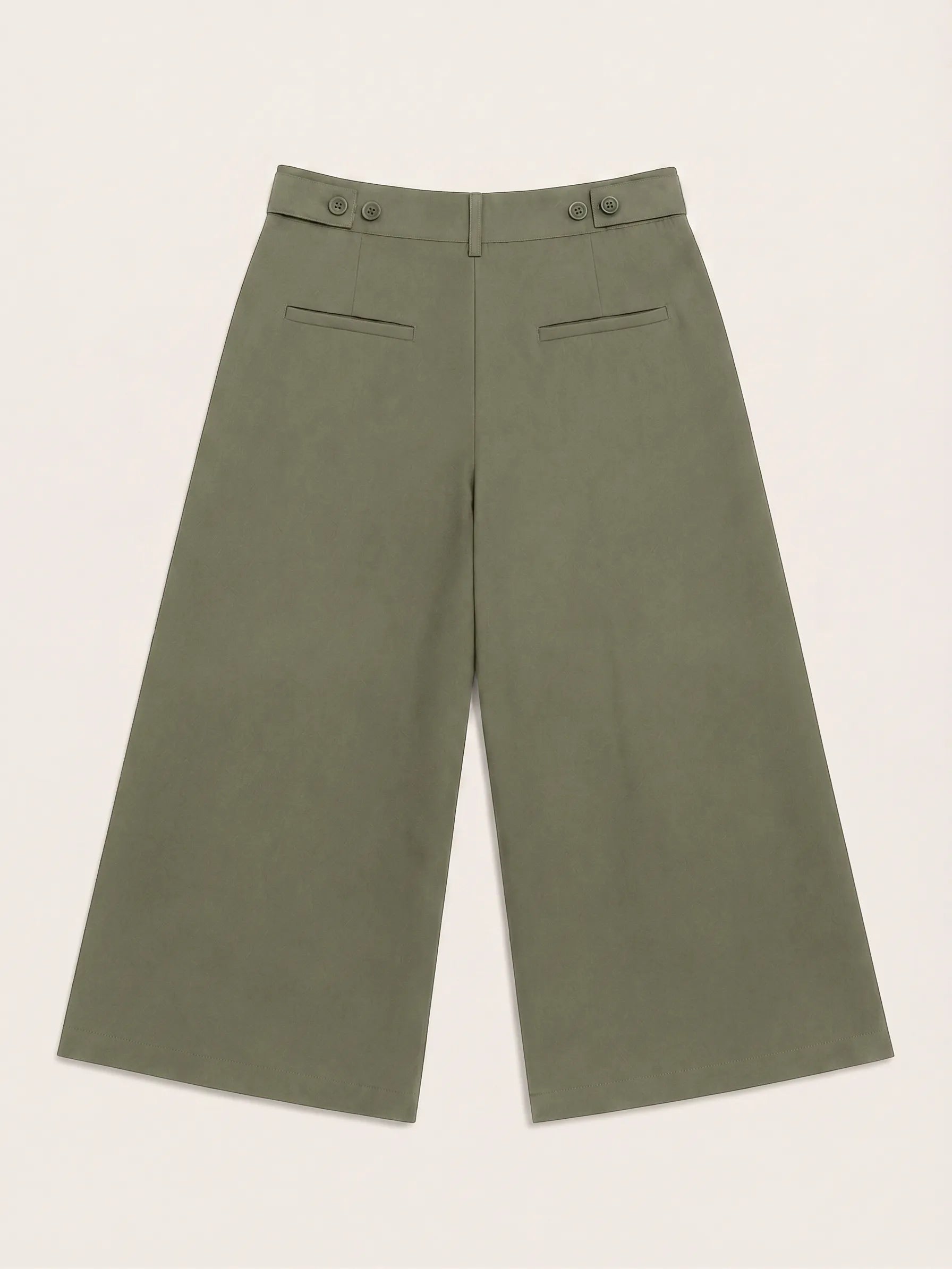 Adjustable wide-leg trousers