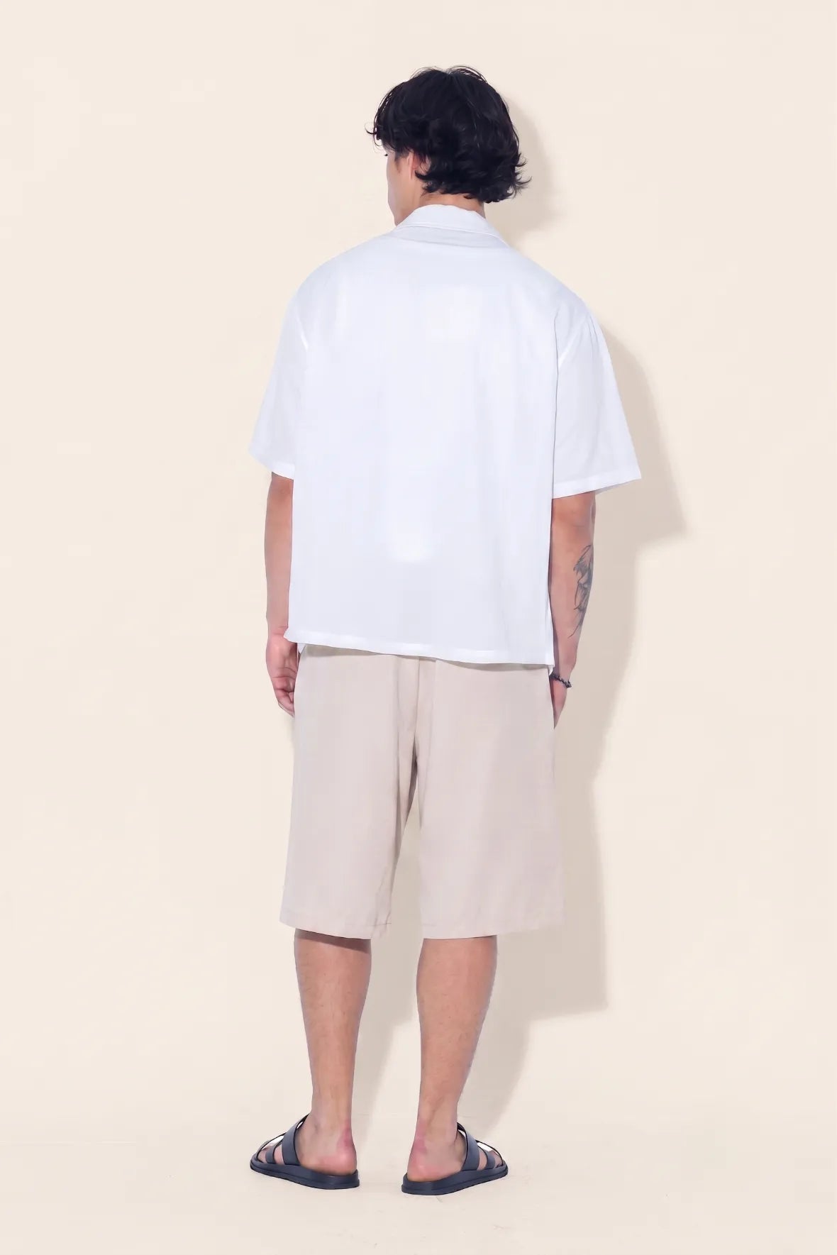 Pleated Bermuda