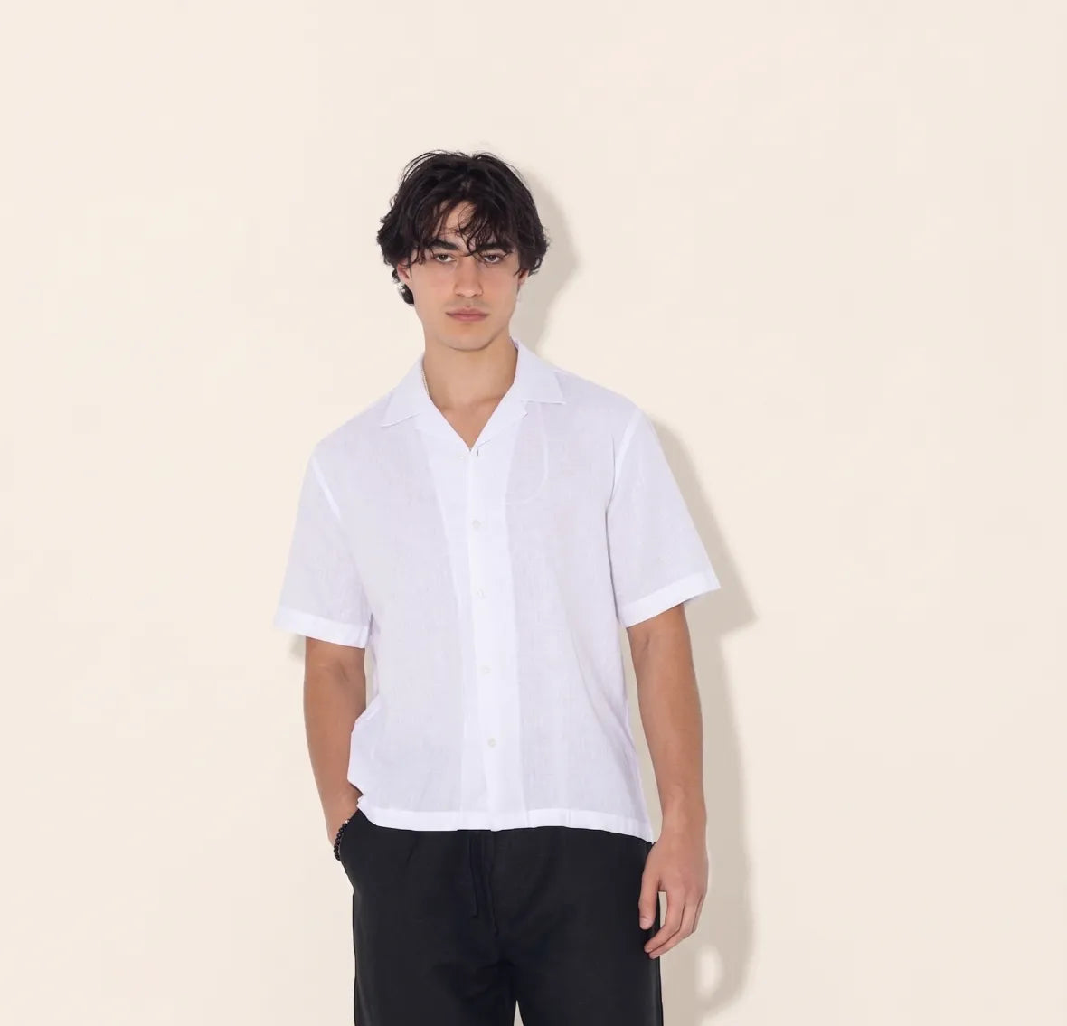 Linen Shirt Short-Sleeve